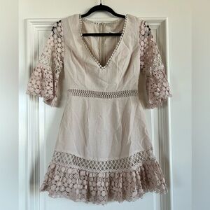 Saints + Secrets Beige Dress